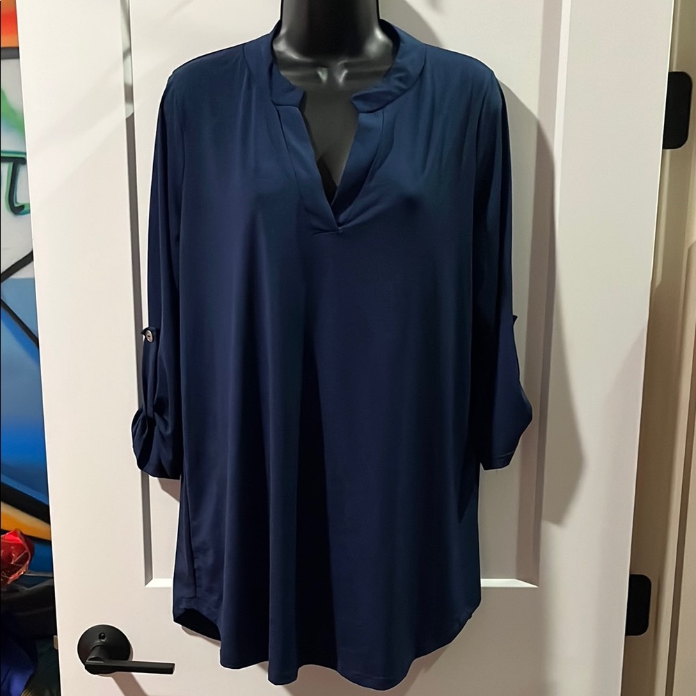 Sew In Love Deep Blue Blouse